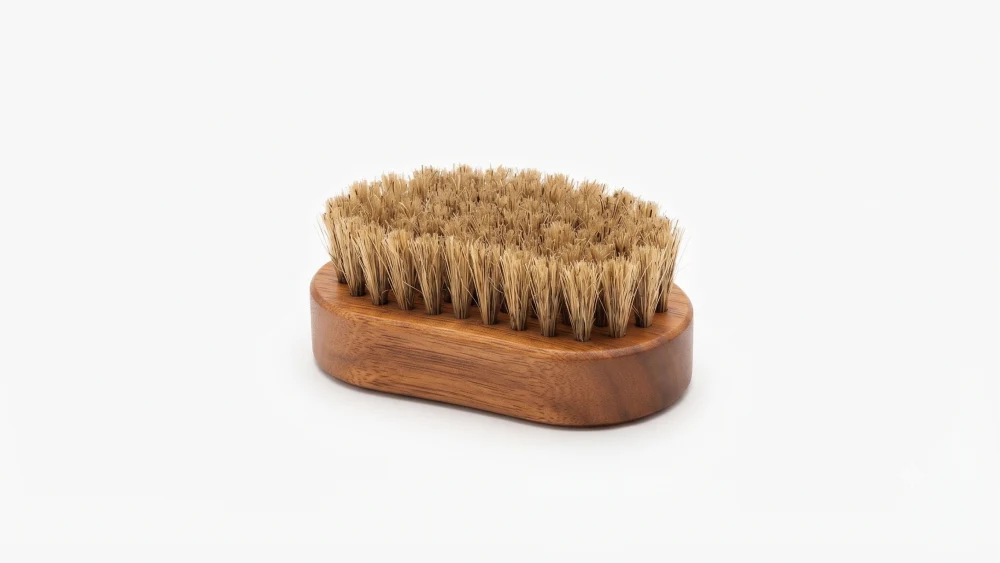 Mango Curved Boar Bristle  Brush 9610