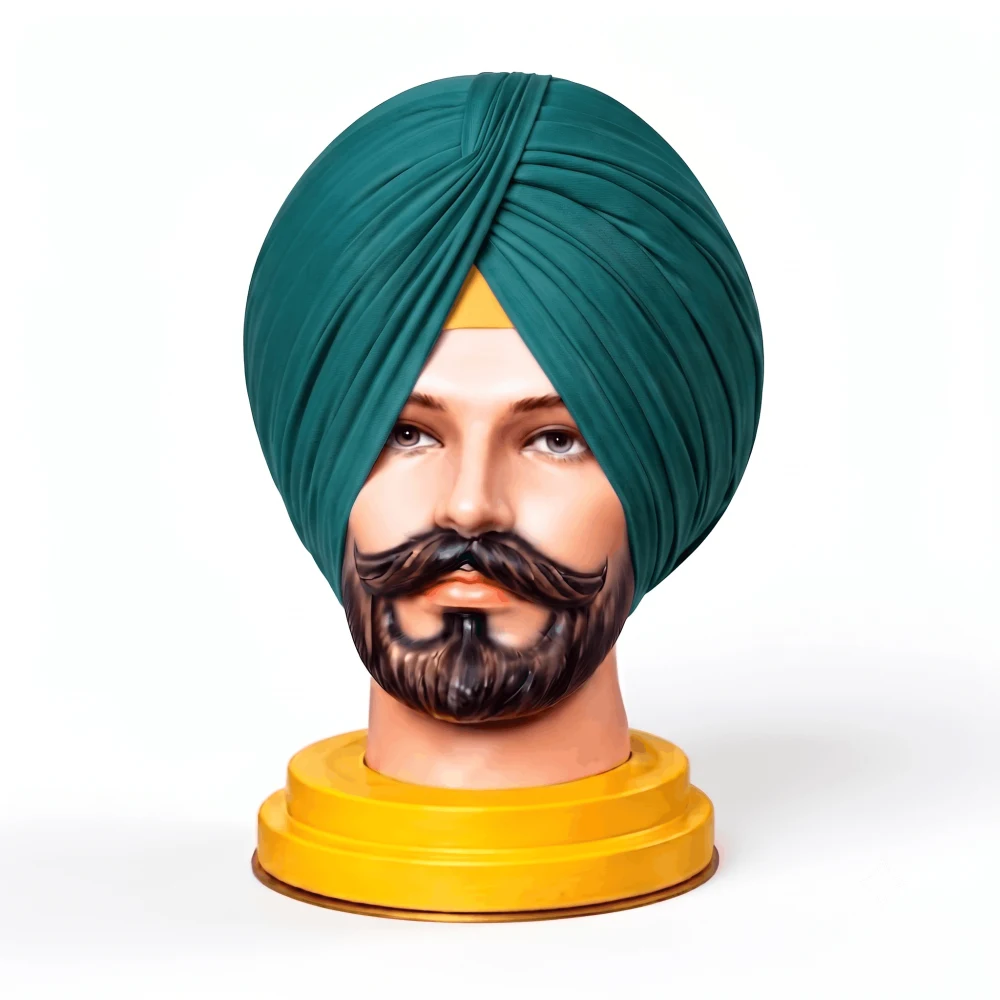 Peacock Green Turban