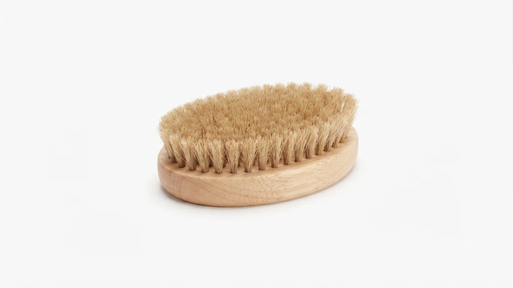 Wooden handle Boar Bristle Brush  9614